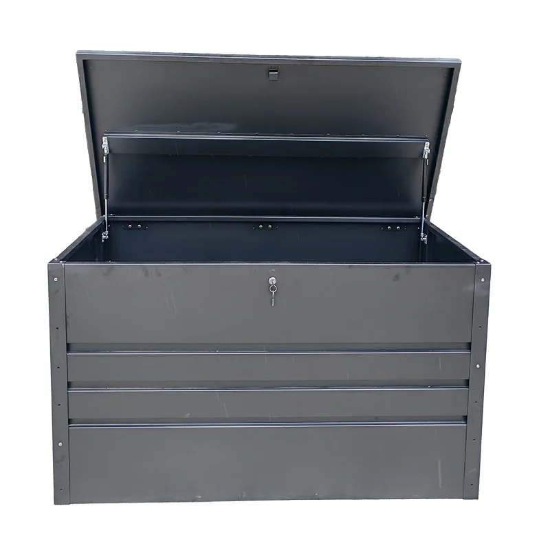 Custom Design Durable Outdoor Metal Waste Bin Waterproof Sun-Resistant Free CAD Drawing 3D Layout for Residential Standing