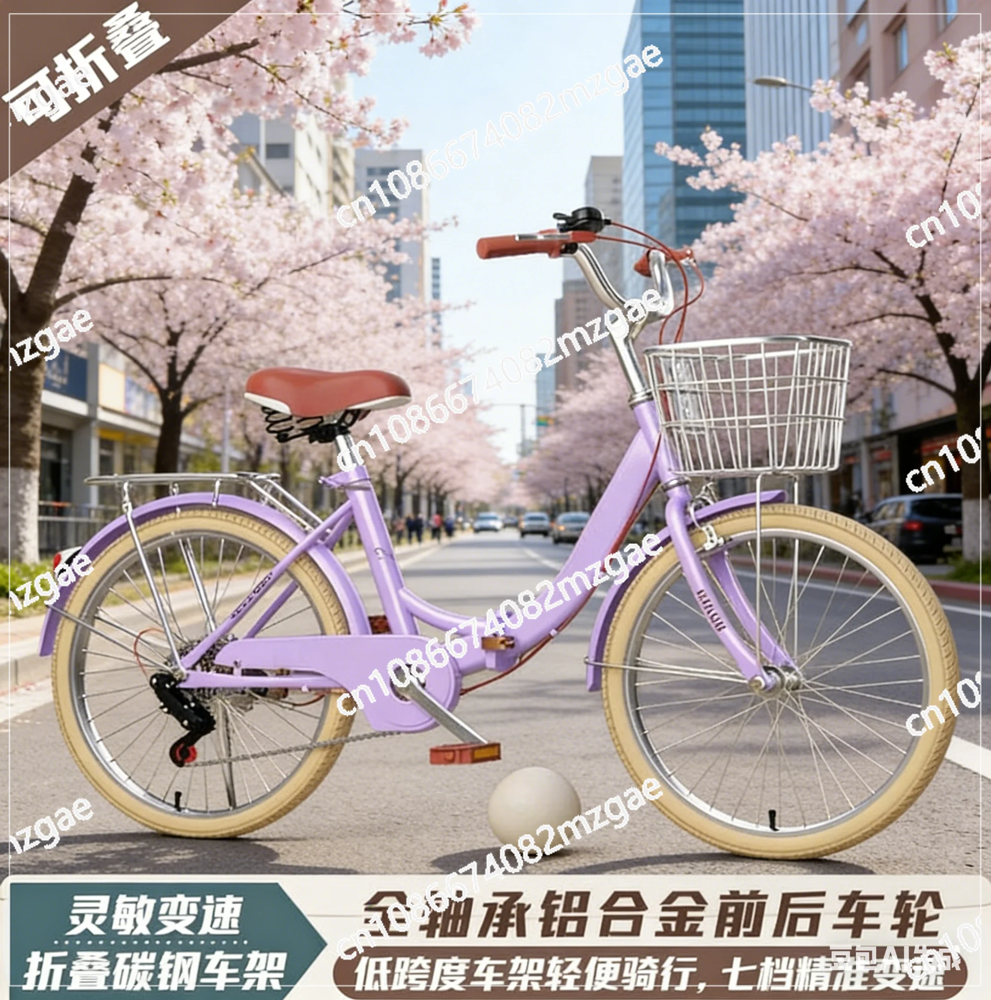 Trending 20 Inch Foldable Mountain Bike with Variable Speed, High Quality Bicycle for Men & Women, No Assembly Required