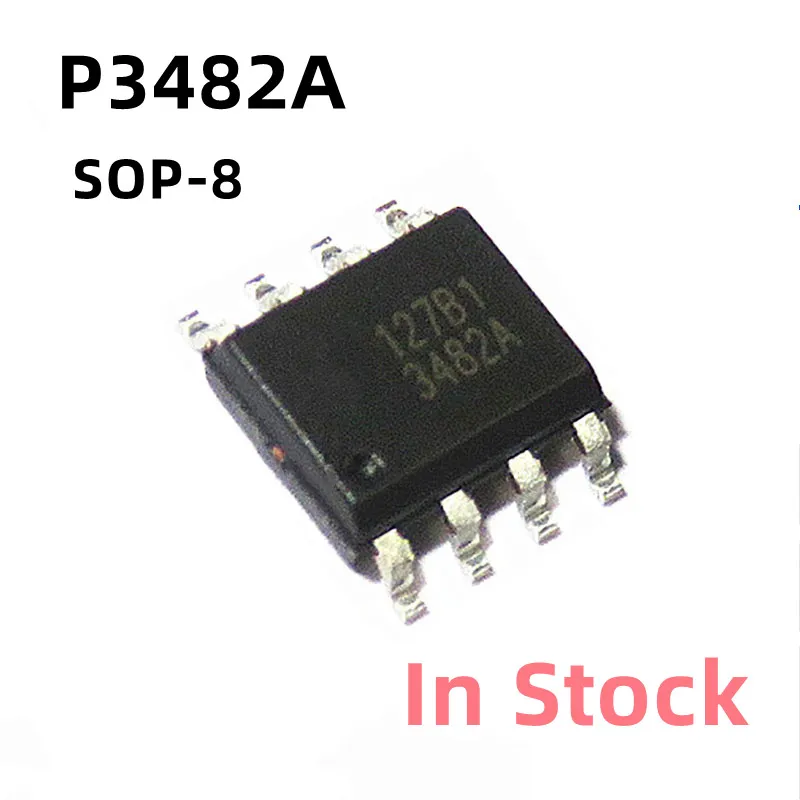 10PCS/LOT P3482 EUP3482 EUP3482DIR1 P3482A 3482A EUP3482ADIR1 SOP-8 Power chip In Stock