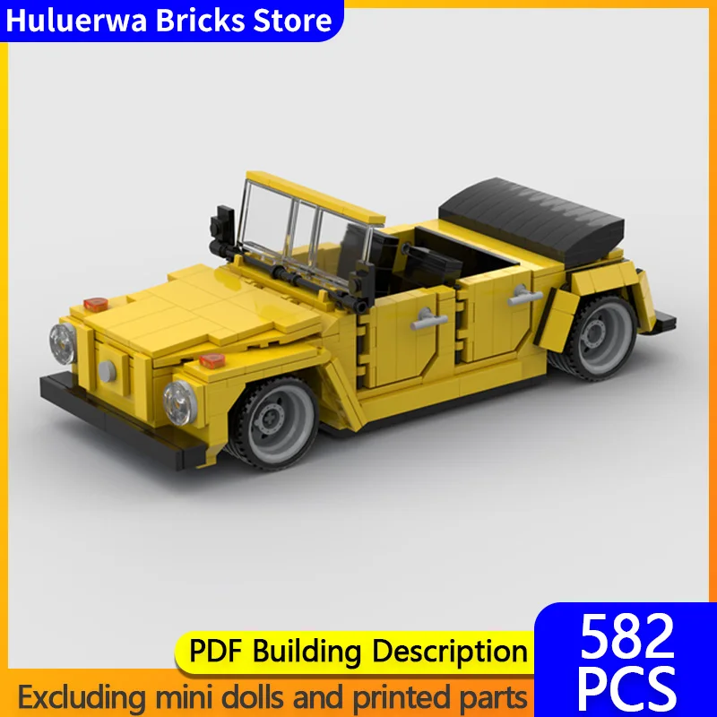 

Модель скоростного гоночного автомобиля MOC, строительные кирпичи, тип 181, легкий трансформируемый автомобиль, модульная технология, детские праздничные подарки, сборные игрушки