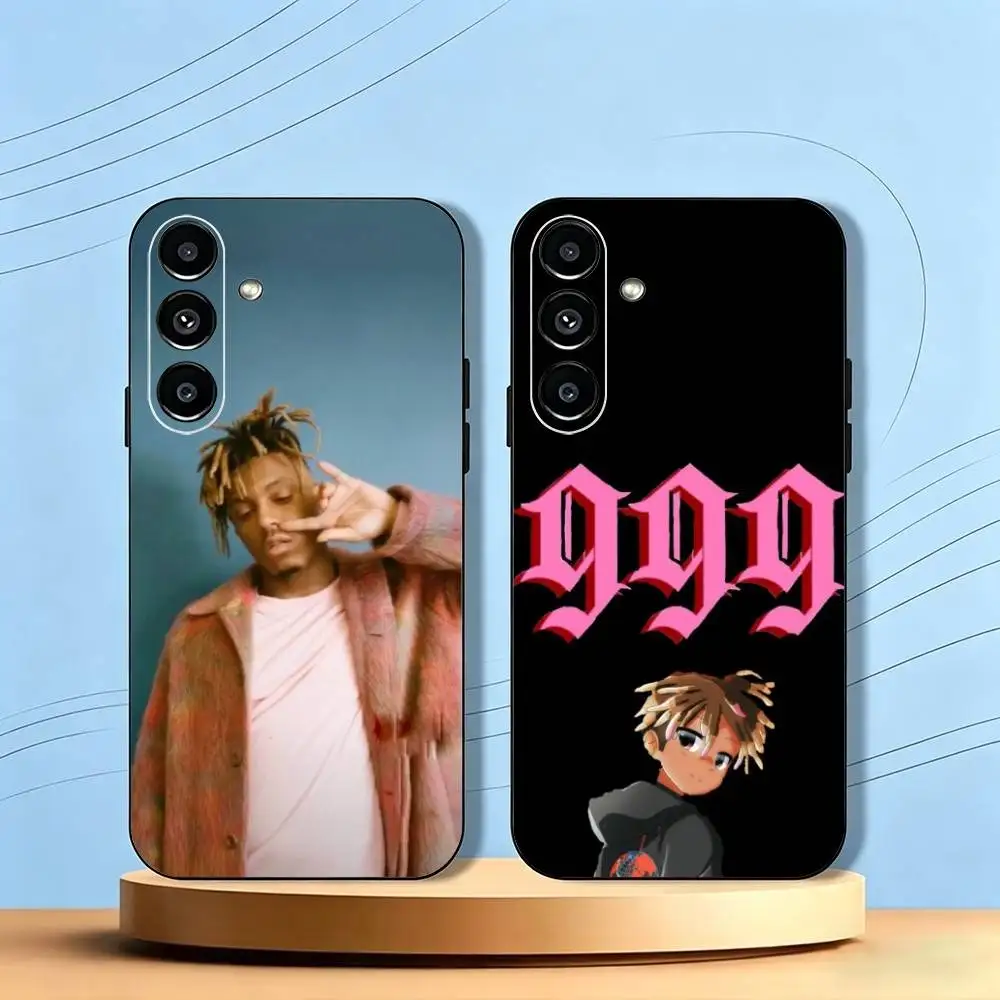 Rapper 999 J-Juice WRLD-D Phone Case For Samsung Galaxy A73,A72,A71,A70,A53,A52,A51,Soft Silicone Black Cover