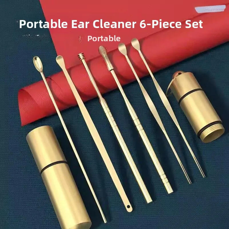 

Ear Cleaning Tool Set Professional Spiral Earwax Removal Kit Adult Ear Spoon for Home Use Ear Cleaning Device Ear Duster