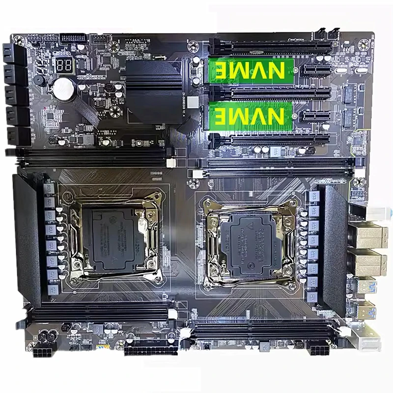 X99 dual channel LGA2011-V3 pin computer main board DDR3 memory E5 2676 2686V4cpu set