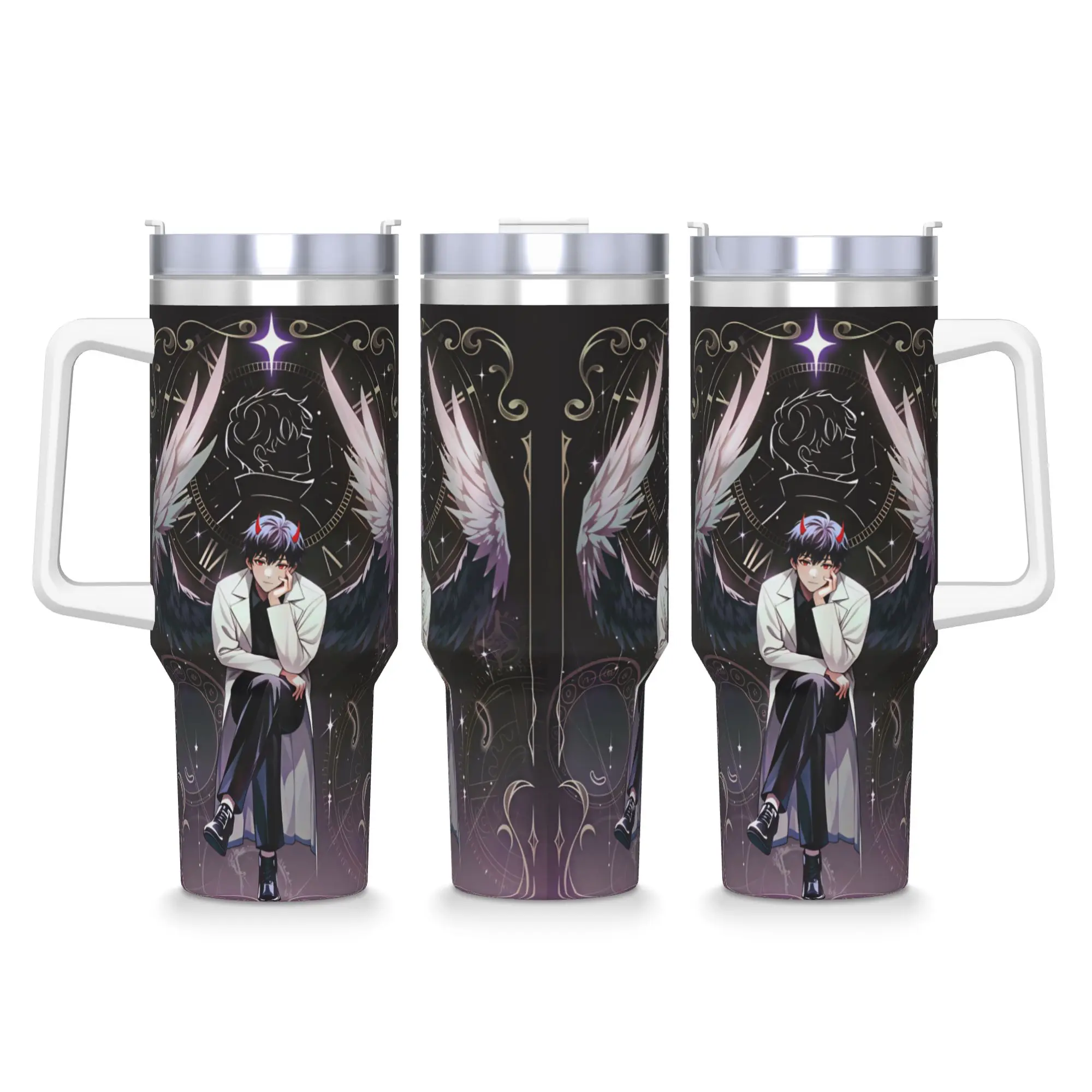 Stainless Steel Tumbler Omniscient Readers Viewpoint Car Mugs With Straws Cold and Hot Water Bottle Heat Preservation Coffee Mug