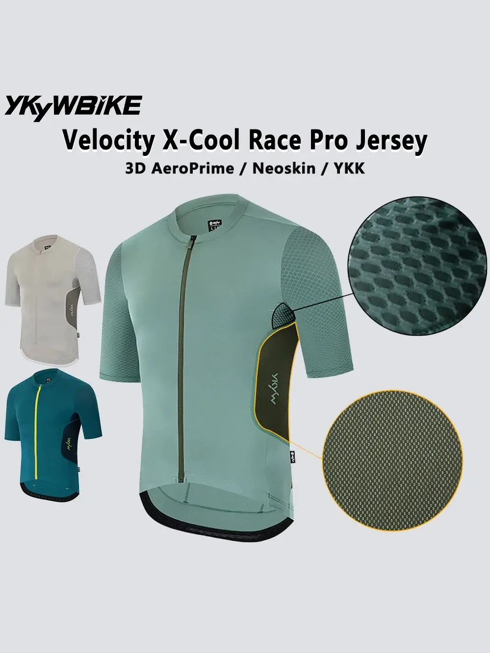 AliExpress YKYWBIKE 2025 NEW Summer Cycling Jersey Short Sleeve Men MTB Tops Velocity X-Cool Race Pro Bicycle Shirt Honeycomb Bike Clothing
