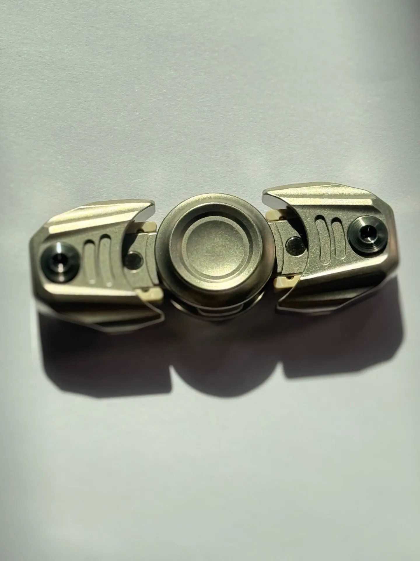 Craftsman Cat Prometheus Top + Push Card Titanium Stone Shuffle EDC, decompression toy