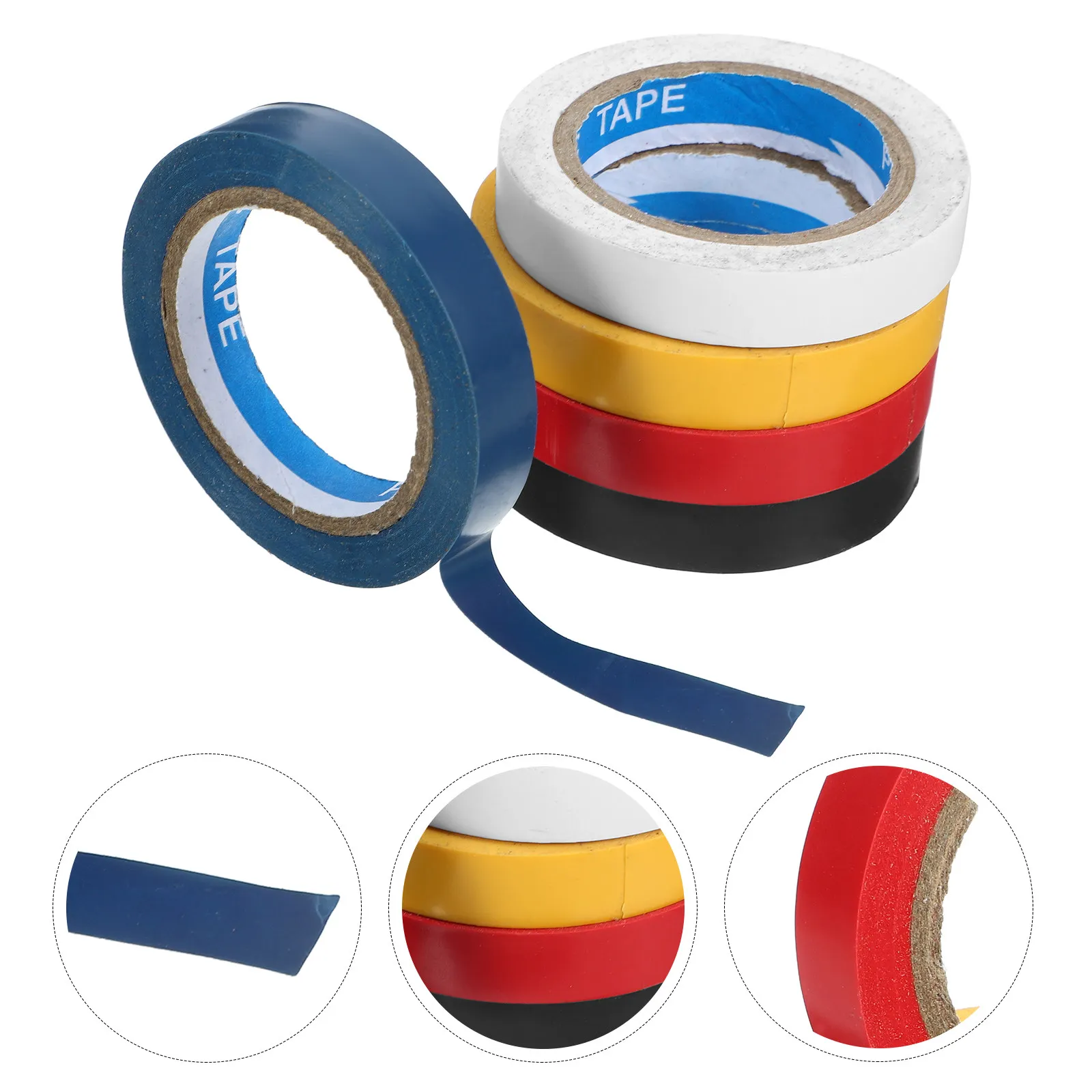 5 Rolls Drumstick Wrap Tape Non Slip Colored Grip Band Sweat Absorbing Comfortable Wrap for Drum Play Percussion