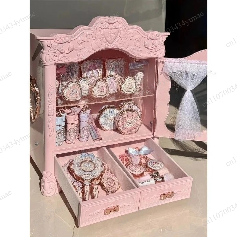 Princess Style Jewelry Box Cute Bunny Bear Garden Storage Case Dollhouse Display Organizer