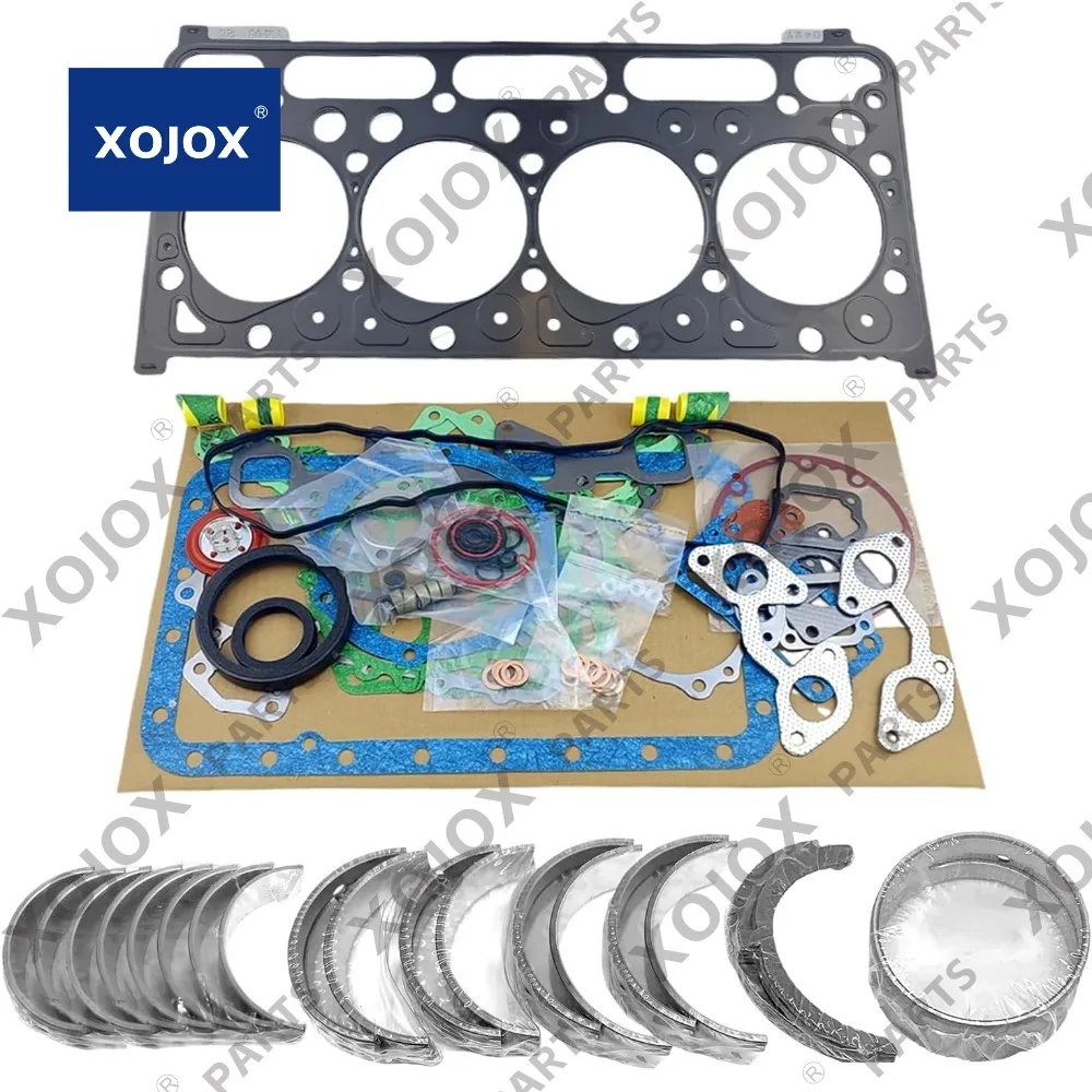

XOJOX V2403 Metal Kit + Full Gasket Kit For Kubota V2403 V2403T V2403DI V2403M V2403MDI V2403-M-DI-E3B Engine KX161-3 Excavator