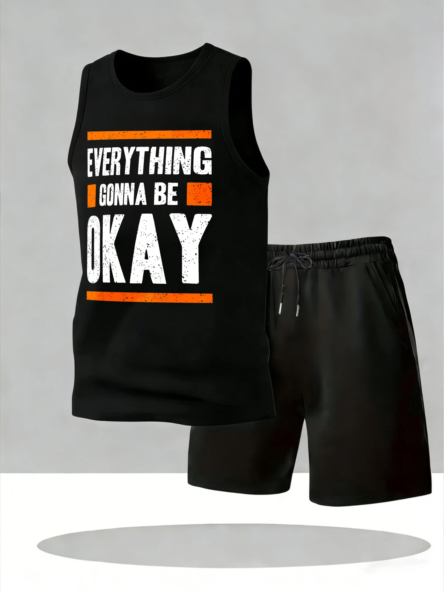 

Men's Tank Top Sets 2026 Summer Quick drying tracksuit for man sets for men Breathable oversize beach crewneck seaside sports