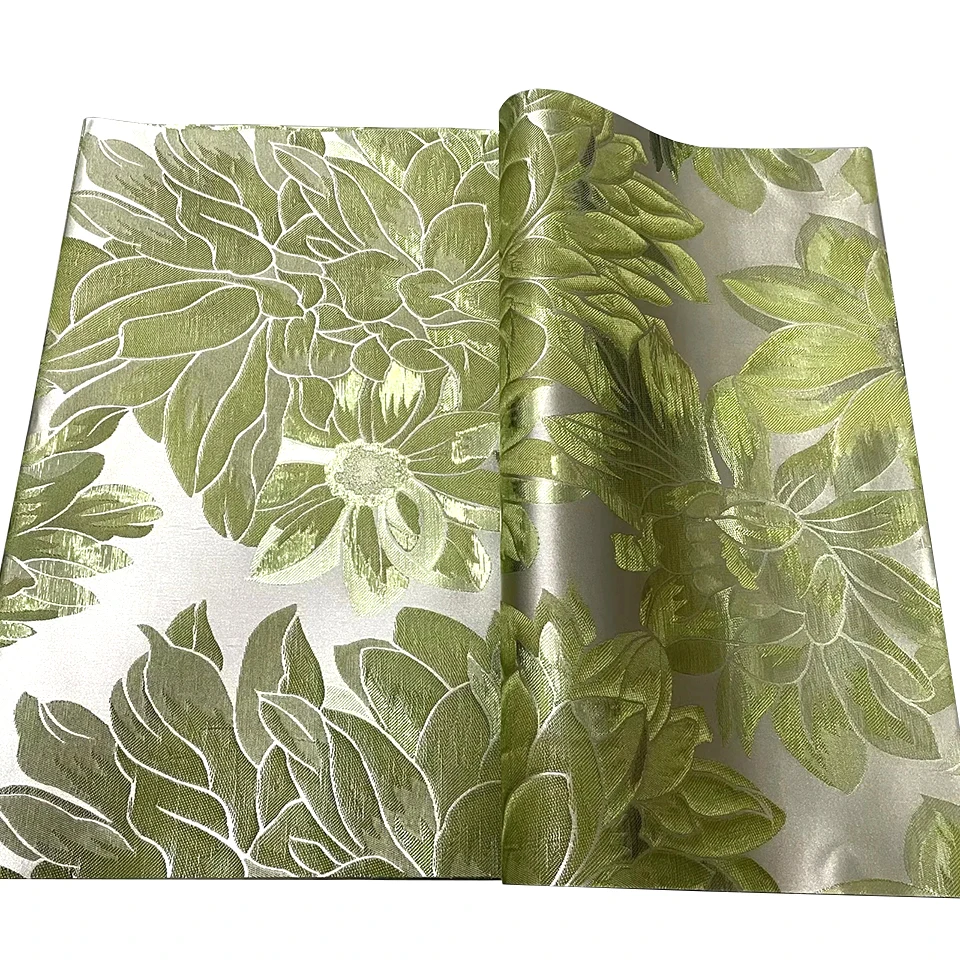 

Vivi Green Nigerian Wedding Gele 2-Piece Set - Luxury SEGO Fabric Headtie for Aso Ebi, Bridal Shower, Anniversary TXH-18-16