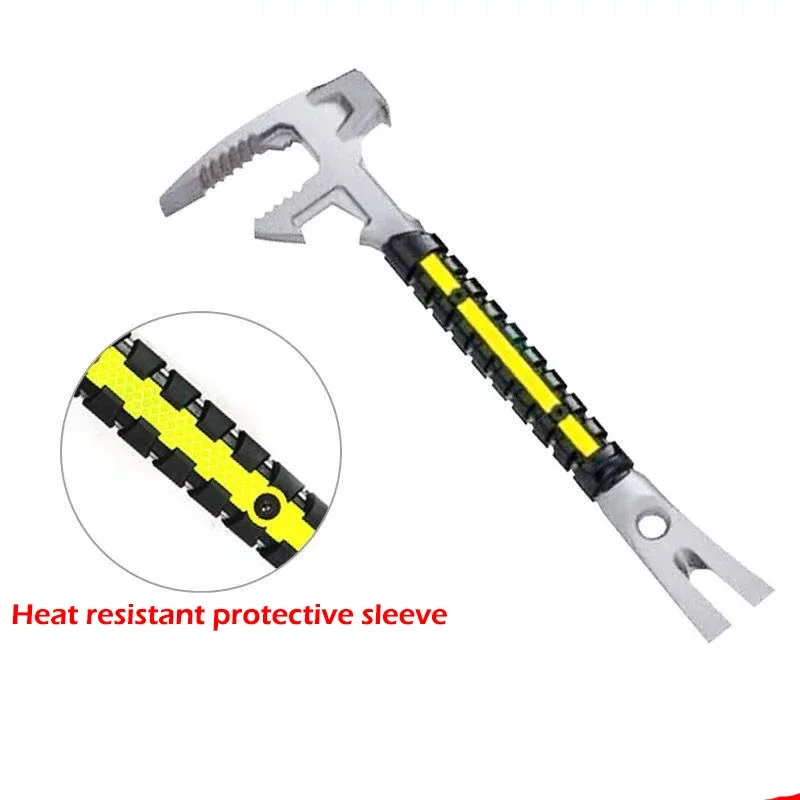 1PC NEW Multi Functional Fire Hammer 2kg Emergency Rescue Vehicle Mounted 18 Inch Emergency Safety Tool Hammer