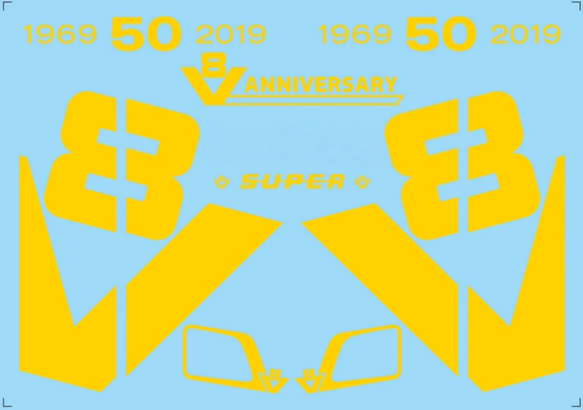 

Масштаб 1:14, игрушки-грузовики V8, наклейки на 50-летие, лист наклеек для трактора Tamiya, прицепа 770s, 1/14, часть радиоуправляемого автомобиля