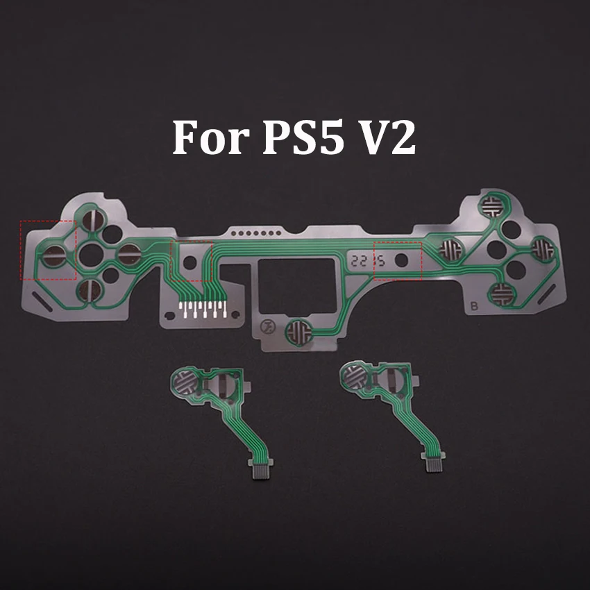 JCD For PS5 1.0 2.0 V1 V2 Gamepad Controller Button Ribbon Circuit Board Conductive Film Keypad Flex Cable