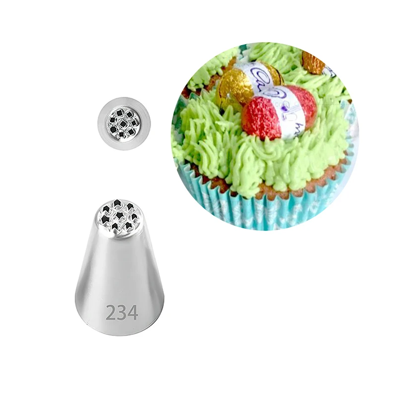 

Grass Cream Nozzles Cake Decorating Tools Icing Nozzles Stainless Steel Pastry Cupcake Decor Head Pastry Tools #234