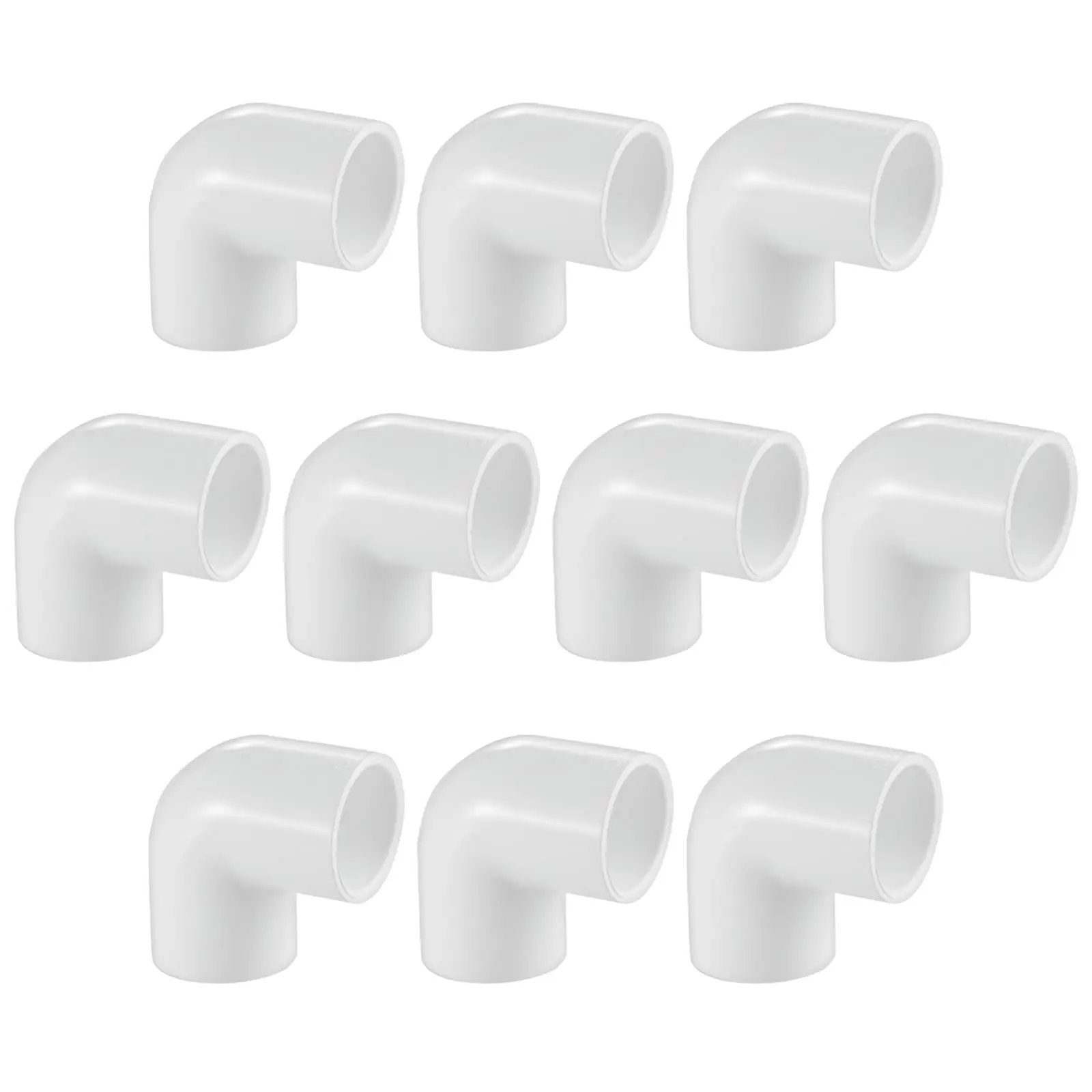 

10 упаковок 3/4 дюйма, 90-градусные коленчатые фитинги из ПВХ, двухсторонние прямоугольные соединители для мебельных труб LESSO для полок «сделай сам», Greenhou