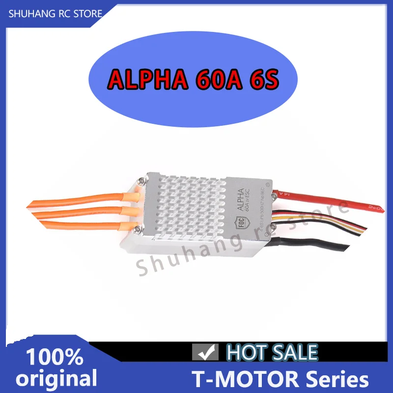 

T-Motor ALPHA 60A 6S FOC ESC High Efficiency Electronic Speed Controller Low Voltage ESC for BrushlessMotor Multicopter RC Drone