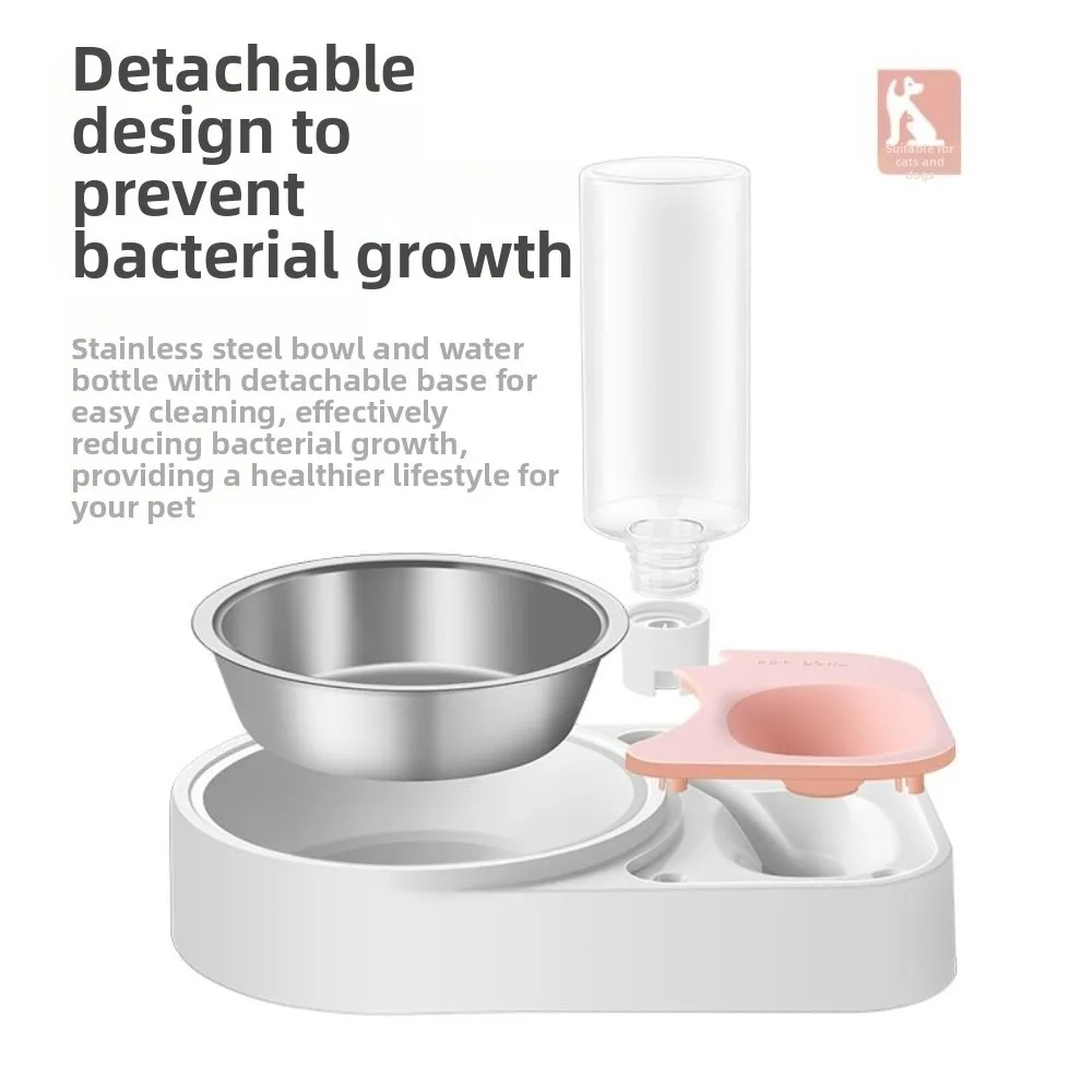 음식 그릇 스테인리스 스틸 고양이 그릇 방수 미끄럼 방지 음식 그릇 반전 방지 슬로우 피더 강아지 용품