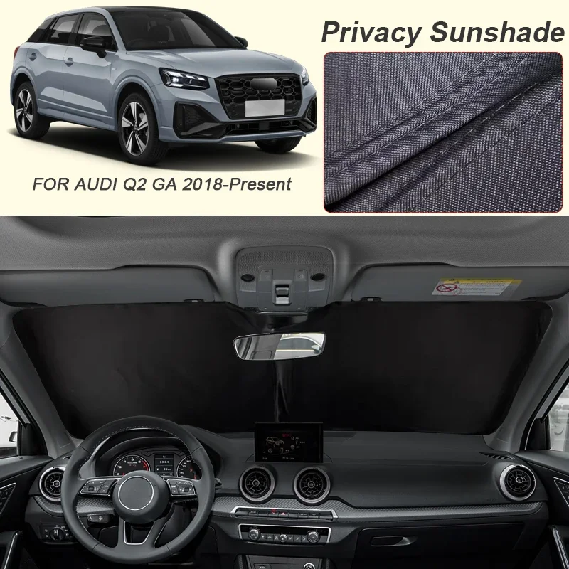 Car Dedicated Privacy Curtain Window Sunshade For AUDI Q2 GA 2018-Present Anti-UV Heat Insulation Protect Cover Accessories