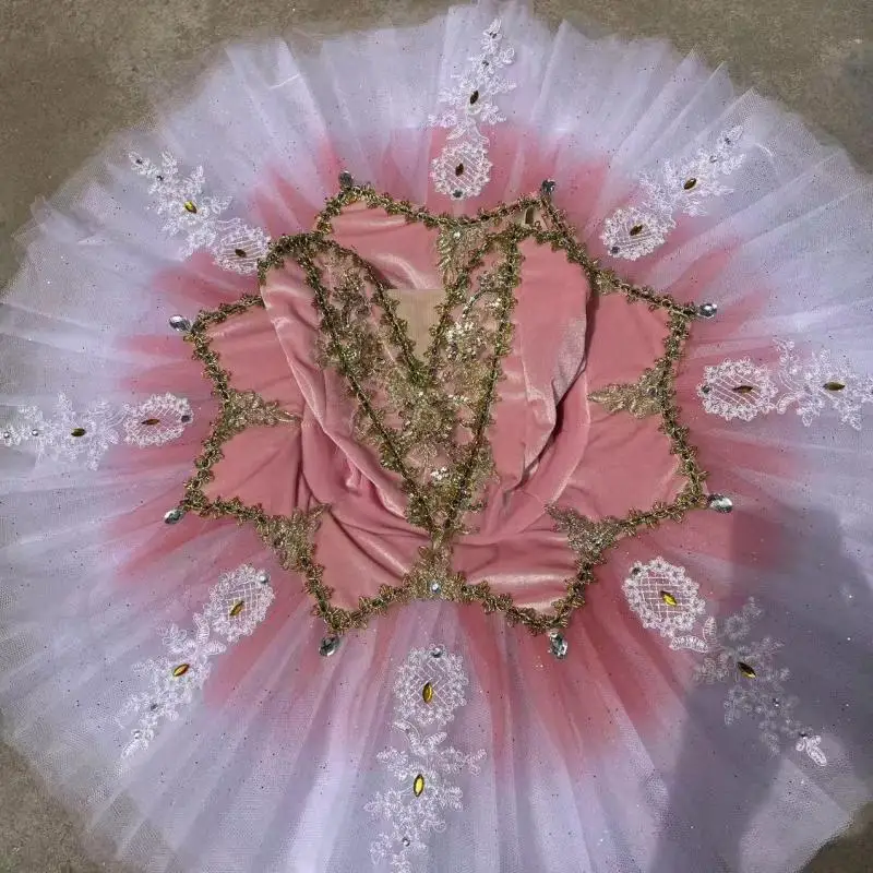 Classic Professional Ballet Tutu Adult Kids White Swan Lake Pancake Tutu Ballerina Party Dance Costume Ballet Dress Women Girls