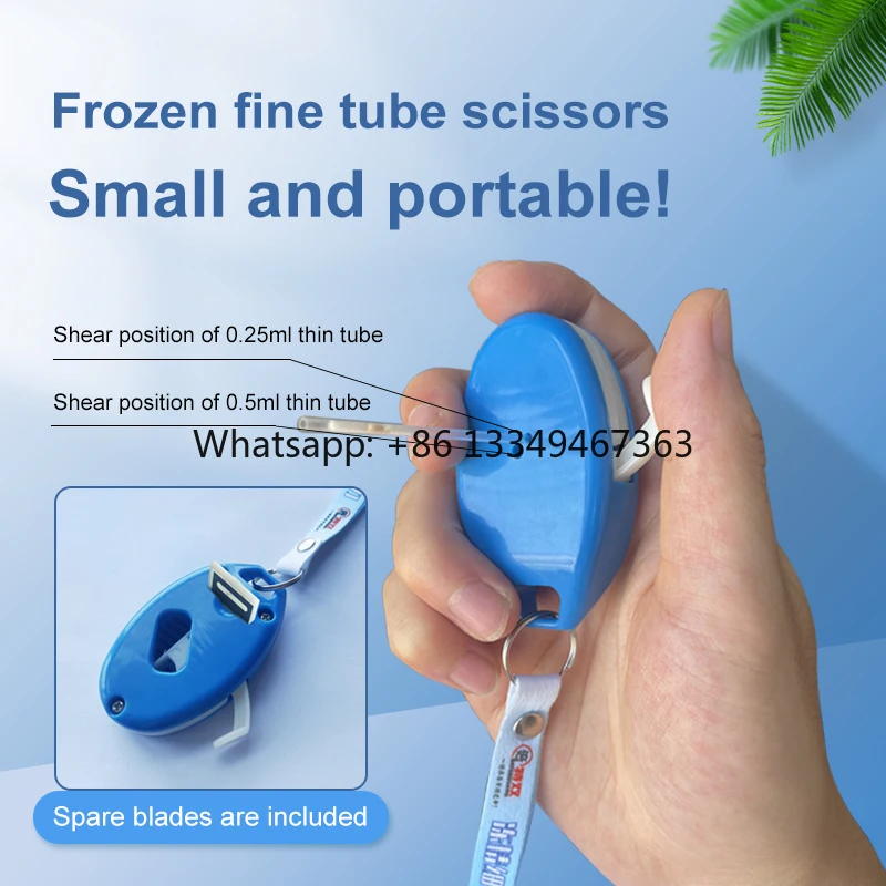 

Blue Veterinary Scissors of Frozen-sperm Tubule for Animal Insemination More Accurate and Convenient manufacturer