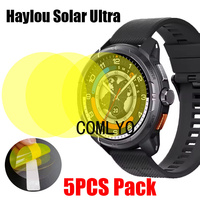 5Pcs For HAYLOU Solar Ultra Screen Protector Smart Watch Soft Film TPU Hydrogel Unthin HD Anti-Scratch Films