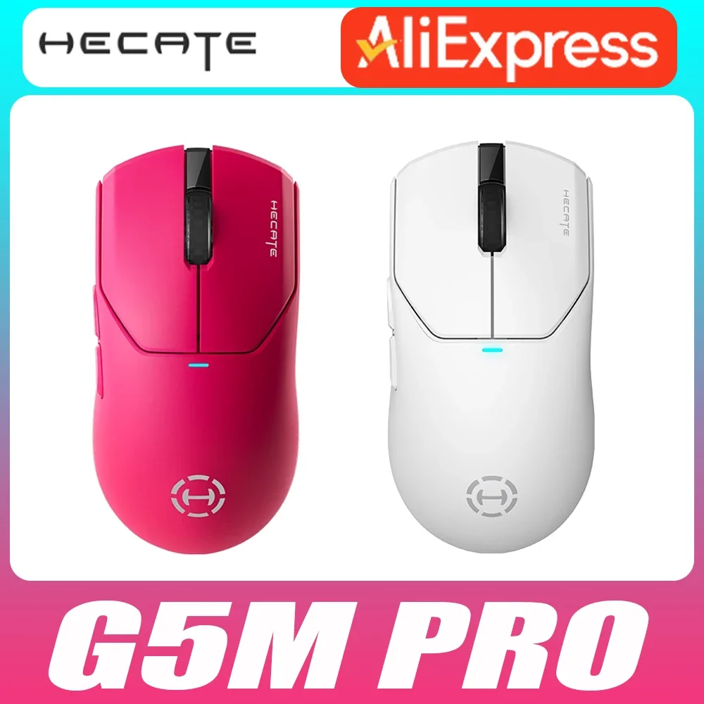 HECATE G5M PRO Wireless Mouse Three Mode Lightweight Low Delay E-sport Gaming Mouse Long Battery Life PC Gamer Accessories Gifts