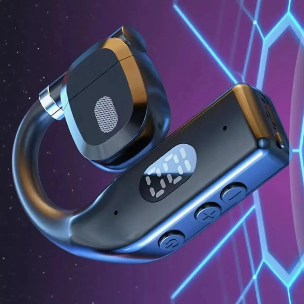 Wireless Bluetooth Earphones Hanging Headphones Long-Lasting Comfortable Wear No Pain with Extended Battery Life