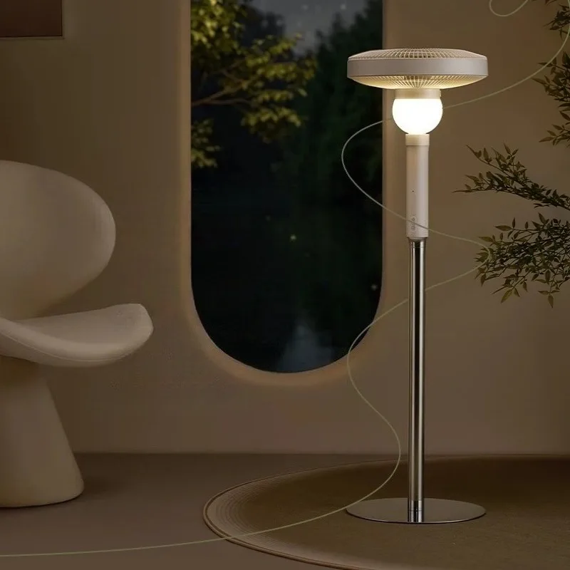 Midea Lucky Clover Sleep Fan AI Energy Saving Vertical Fan, Silent Air Circulation Fan with Ambient Light for Living Room