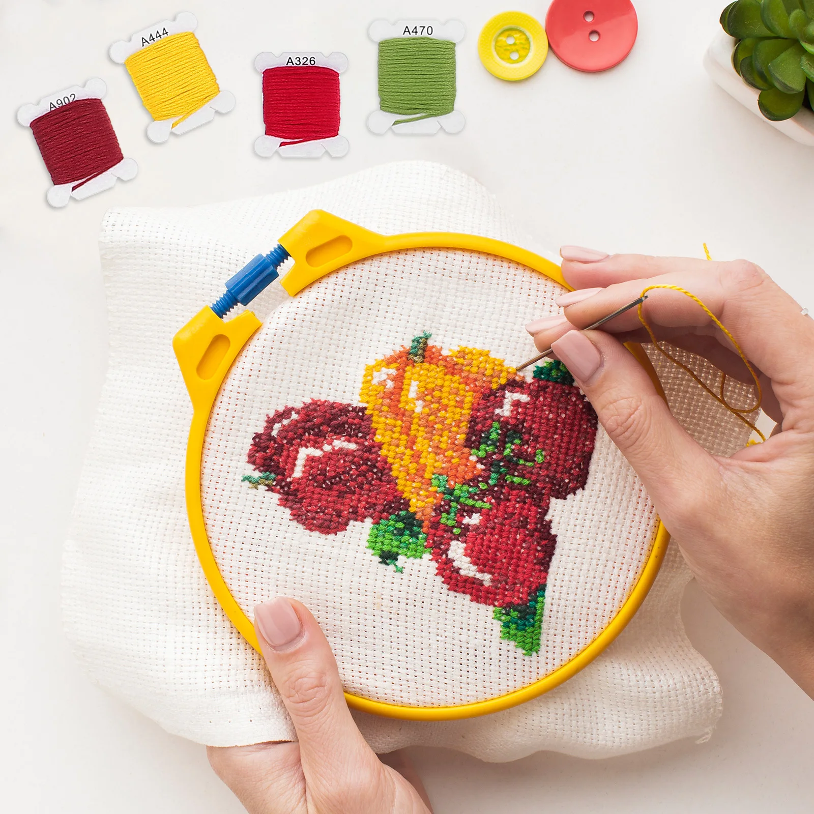 

Embroidery Multi-Color Sewing Yarn For Cotton Linen Polyester Fabric Hand Machine Diy Projects Sewing Thread Cotton