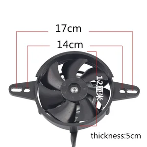 Bộ tản nhiệt động cơ bộ tản nhiệt, quạt làm mát điện, phù hợp với 150cc, 200cc, 250cc, ATV, Quad, Go Kart, Motorcycle, Trung Quốc 6 Bộ tản nhiệt bán hàng chính Oleum Fum - 5
