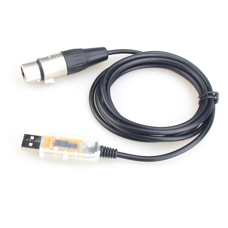 USB إلى DMX LCD مهايئ لشاشة LED DMX512 الكمبيوتر PC المرحلة وحدة تحكم في الإضاءة باهتة، كابل محول استبدال قطع الغيار