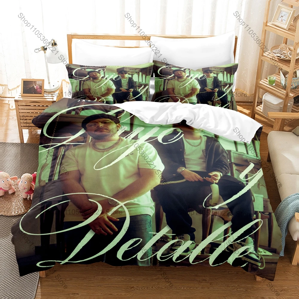 Cool Tito Double P Mexican Rap Singer Bedding Set 3Pcs 1 Duvet Cover+2 Pillowcases 3D Print Soft Microfiber Bedroom Bed Linens
