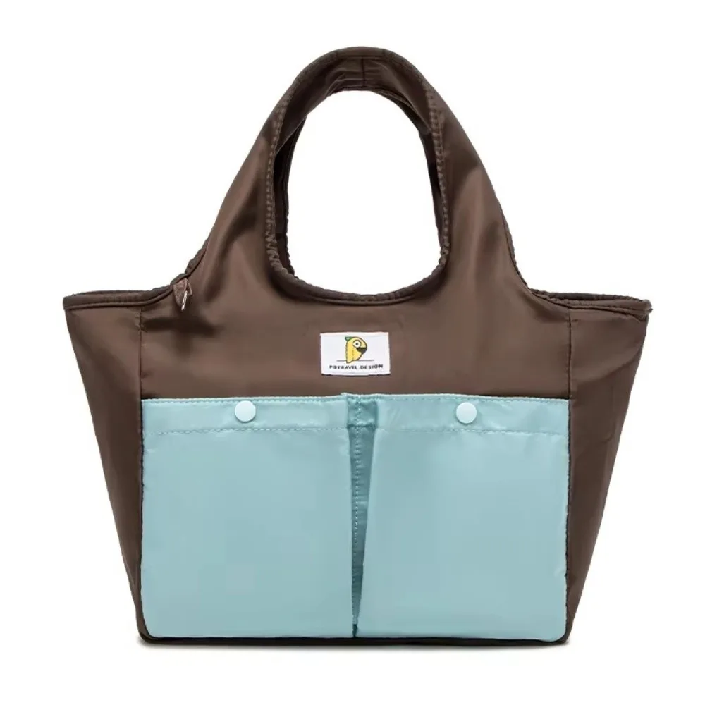 Waterproof Insulated Lunch Bag Multi Pockets Portable Thermal Food Tote Bag Large Capacity Durable Zipper Portable Food Bag