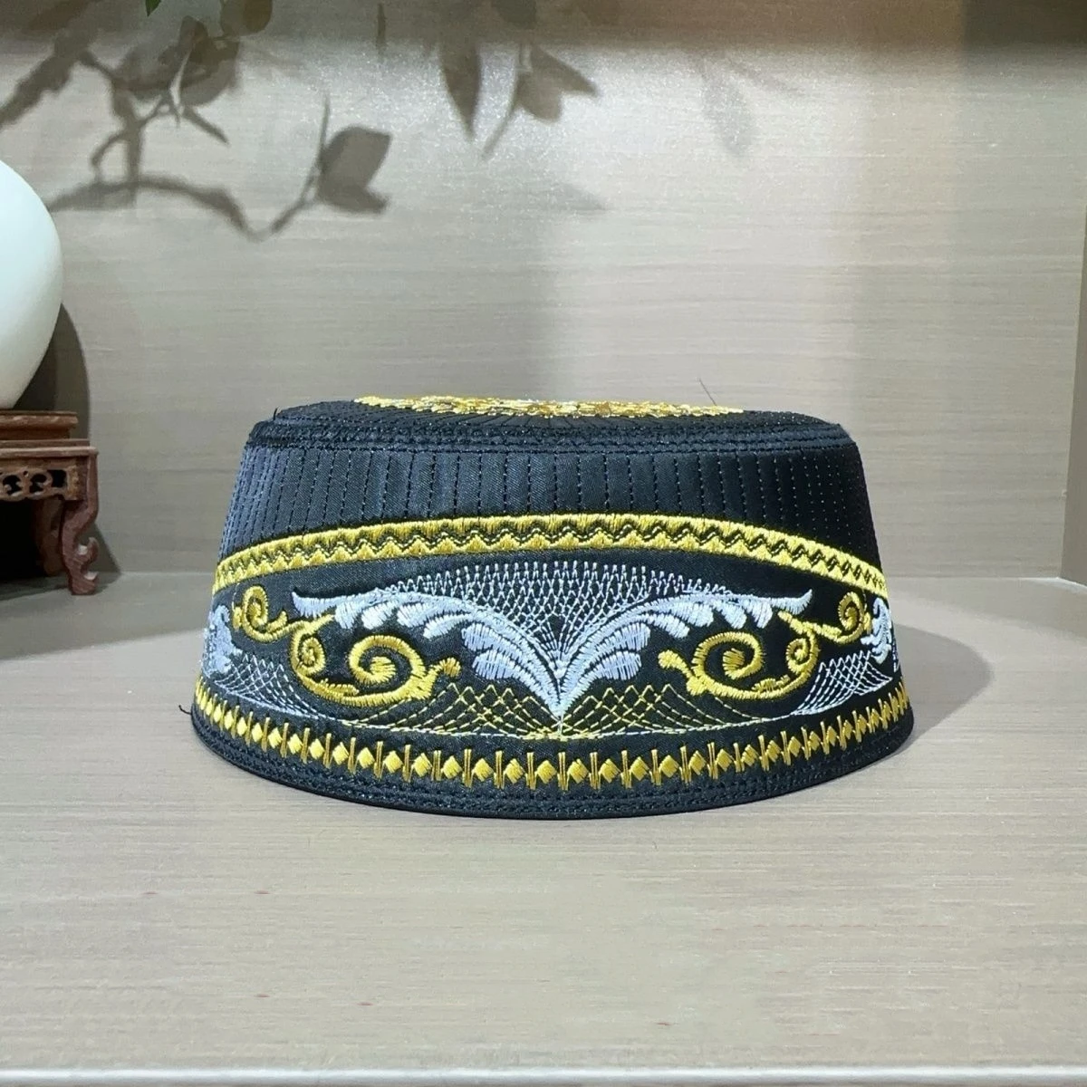 Free Shipping Muslim Caps For Men Clothing Prayer Hat Islamic Taqiyah Kufi Tax Products Kippa Turkish Modern Polyester 03541