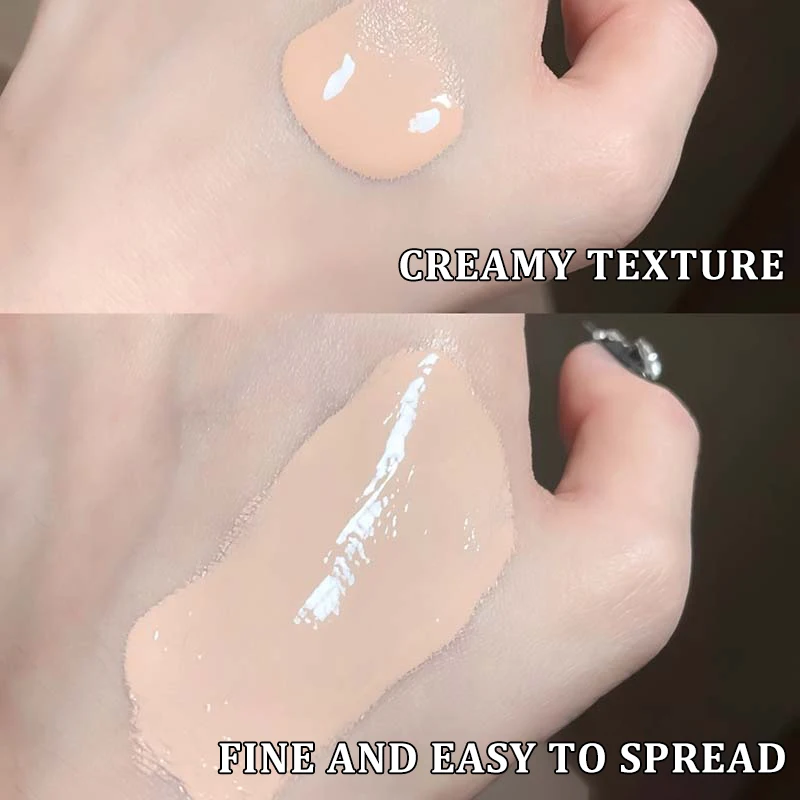 كريم أساس سائل شفاف للتحكم في الزيوت وترطيب وتغطية كاملة وخافي عيوب البشرة يدوم طويلاً ومقاوم للماء ومغذي ومشرق