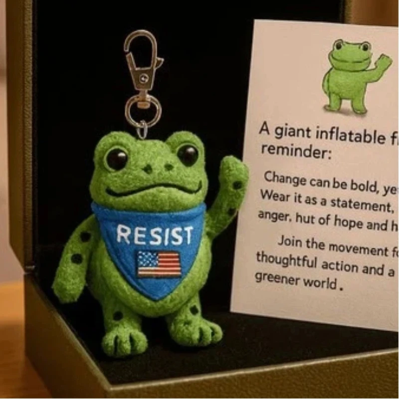 Cute Cartoon Frog Plush Pendant Keychain Stuffed Toy Kawaii Anime Collectible Gift Kids Girls Boys Holiday Birthday Home Decor