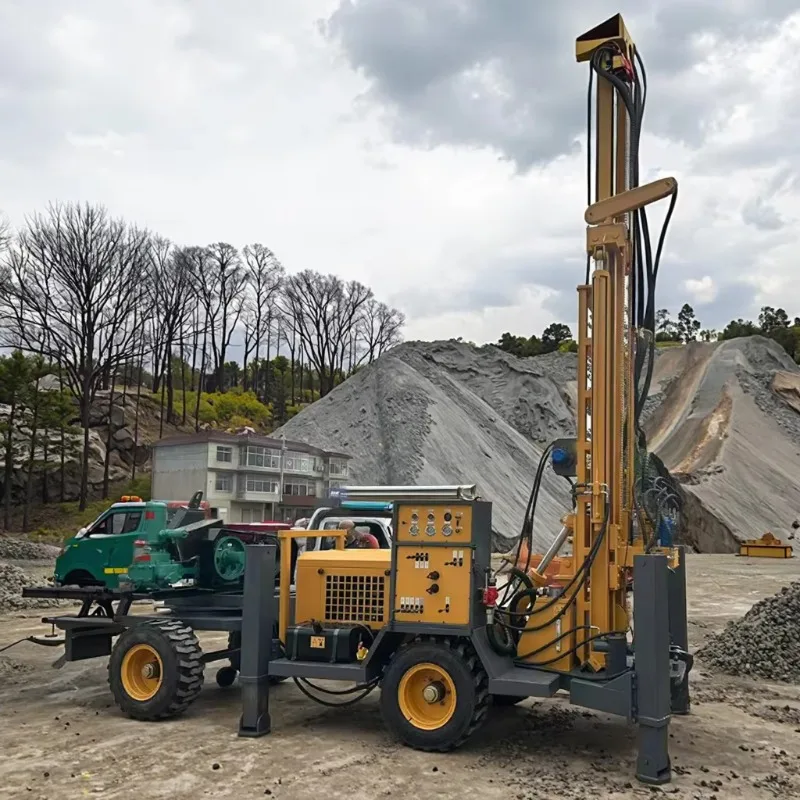 수원 시추 장비 유압식 시추공 회전 장비 코어 드릴 기계 지질 펌프 휴대용 디젤 엔진