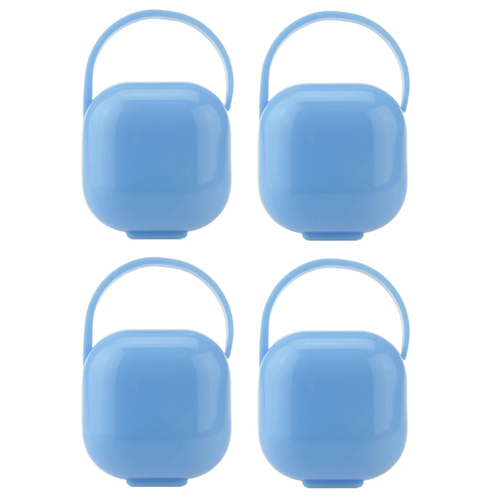 

4Pcs Pacifier Box Heavy Duty Storage Container for Pacifier Clips Soothers on The Go Parent Essential Case