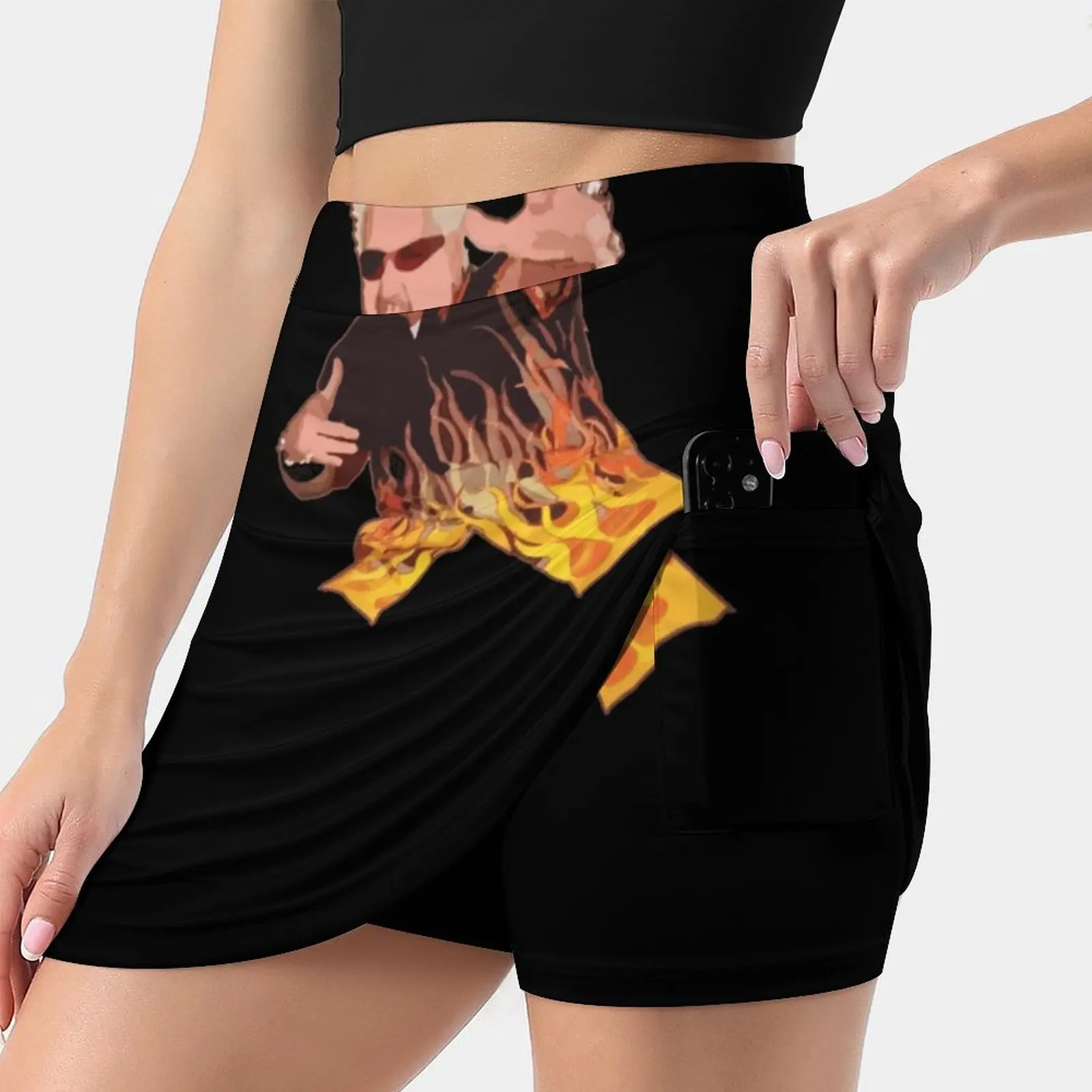 Flavortownsd Women Sports Skirt Tennis Golf Dance Fitness Running Yoga Skirts Flavortown Guy Fieri Chef Bourbon Brown Sugar Bbq