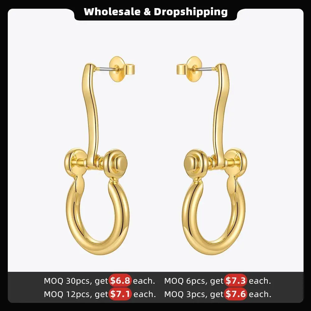 ENFASHION Goth Horseshoe Drop Earrings For Women Dangle Earings Fashion Jewelry Birhthday Accessories Brincos Feminino E211288