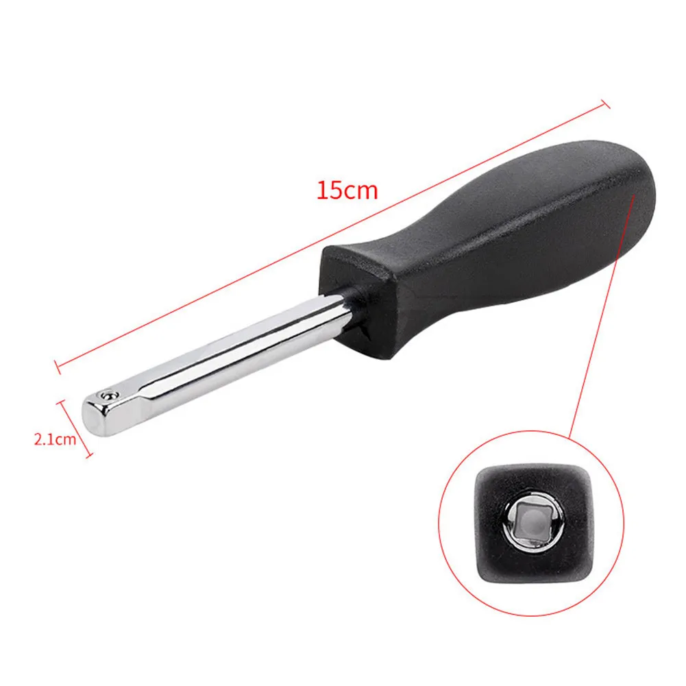 Socket Driver Handle Featuring 1/4 Inch Internal Female Square Drive for Compatibility with Standard 1/4 Inch Tools