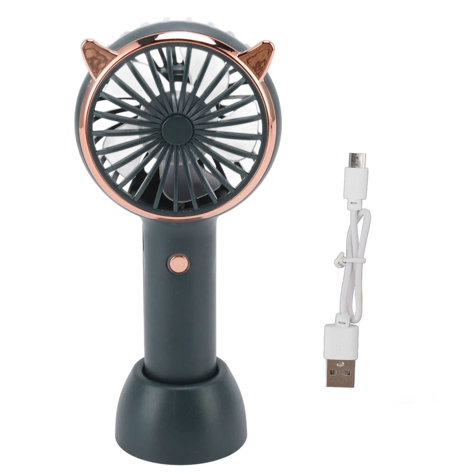 Cat Ears Handheld Fan 3 Levels Portable Fan ABS Material for Outdoor Activities for Travelling