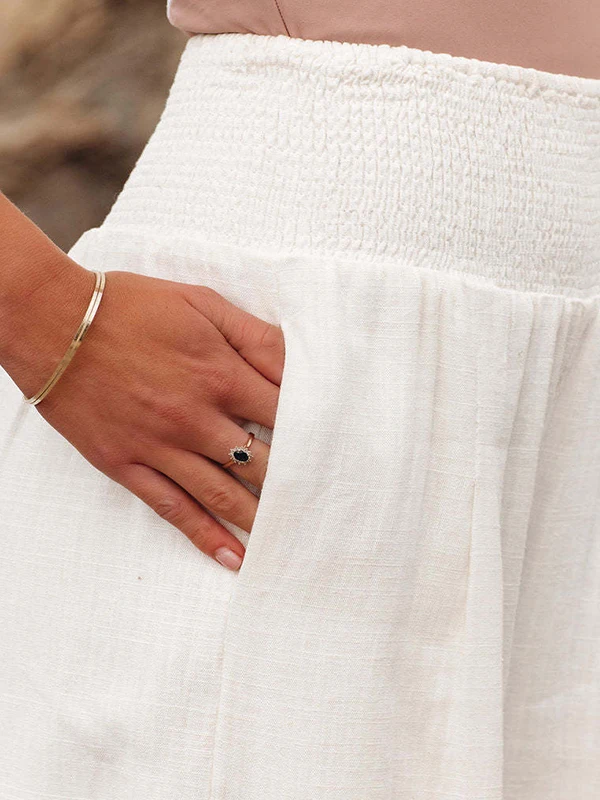 カジュアル ワイドレッグ コットン リネン パンツ 春夏 ゆったり ロングパンツ ストリートスタイル 非対称 ナチュラルウエスト その他の素材