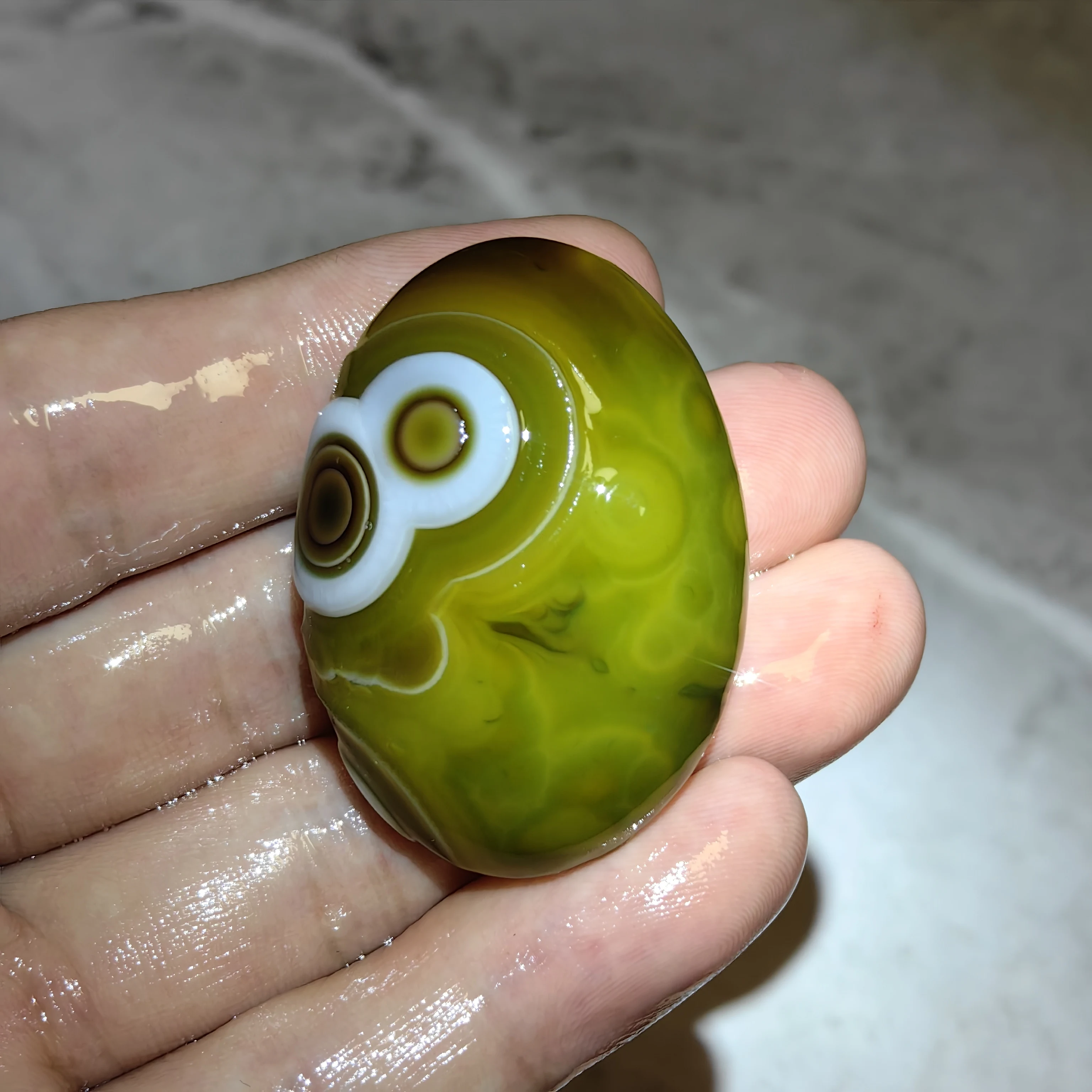 Natural Unprocessed Divine Eye Agate Sardonyx Crystal for DIY Jewelry Making, Meditation, Wealth Attraction & Spiritual Defens