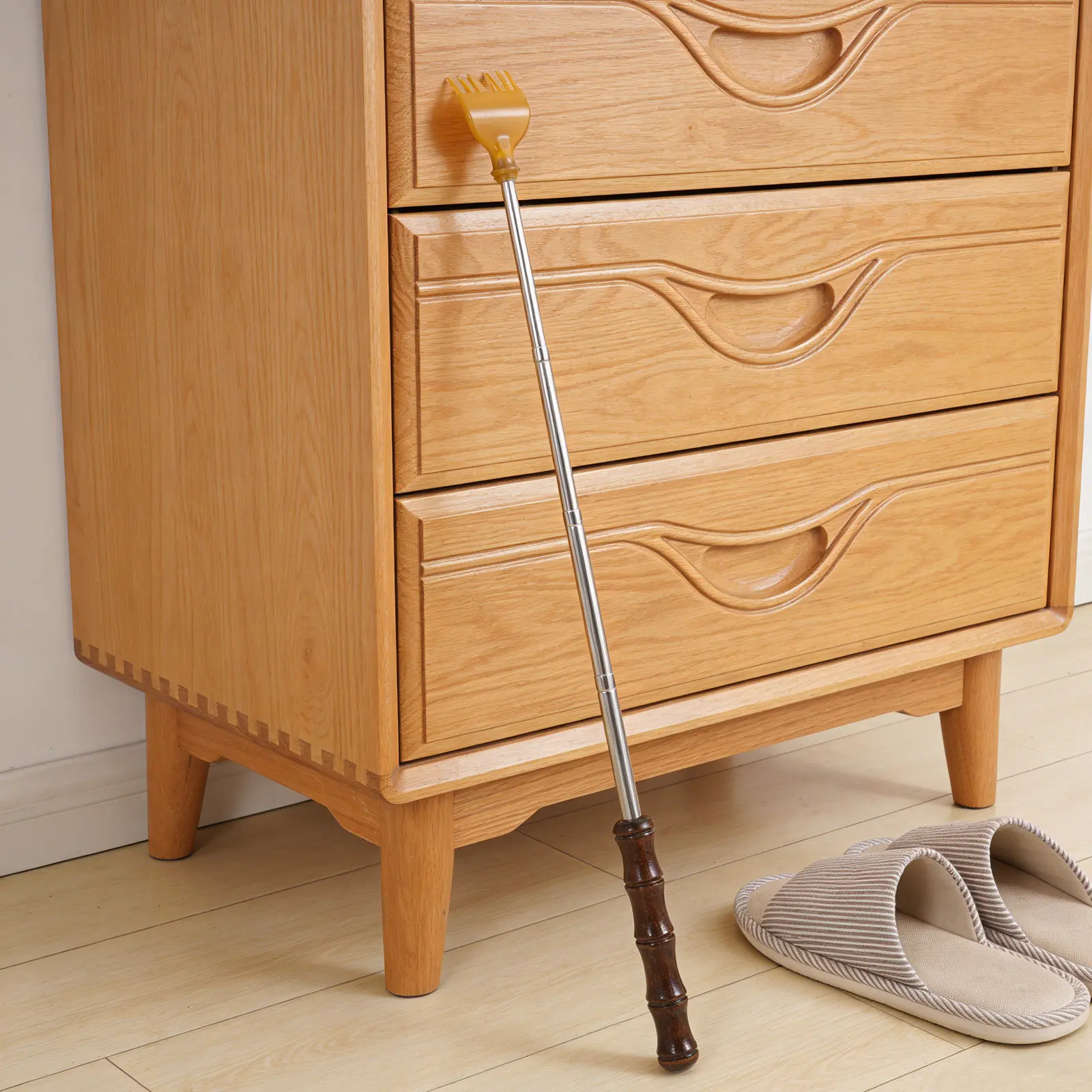 

Раздвижная складная чесалка для спины, портативная телескопическая чесалка для мужчин и женщин, регулируемая длина, для путешествий, дома и офиса