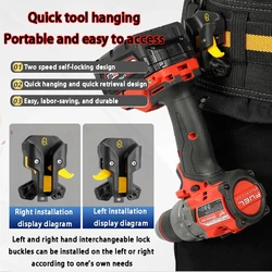 Electric Tool Storage Quick Hanging Electric Drill Portable Waist Organizer Accessory Electrician Specific Tool Modification Kit