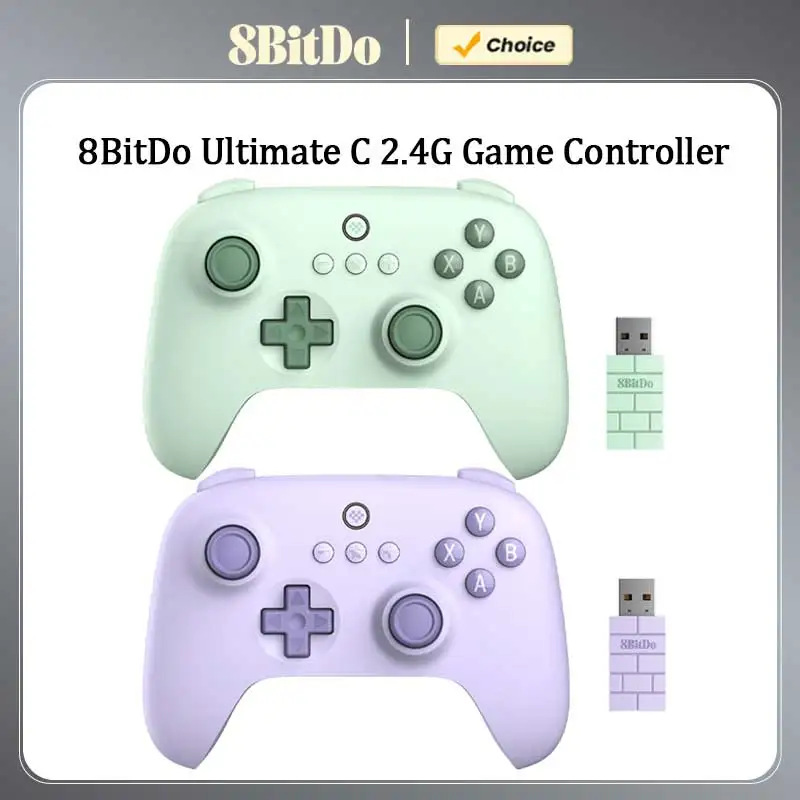 8BitDo Ultimate C Wireless 2.4G Gaming Controller Gamepad Joystick for PC Windows 10 11 Steam Deck Raspberry Pi Android