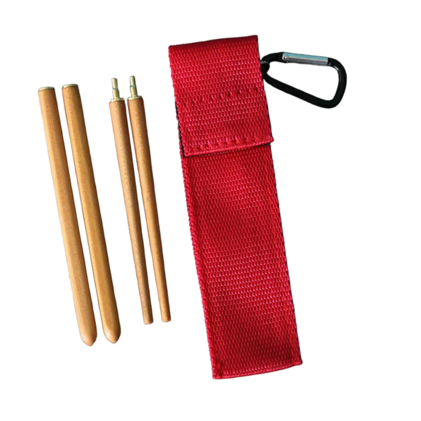 Travel Chopsticks Wooden Chopsticks Folding Wood with Storage Bag Reusable for Travel Backpacking Camping Outdoor Bushcraft