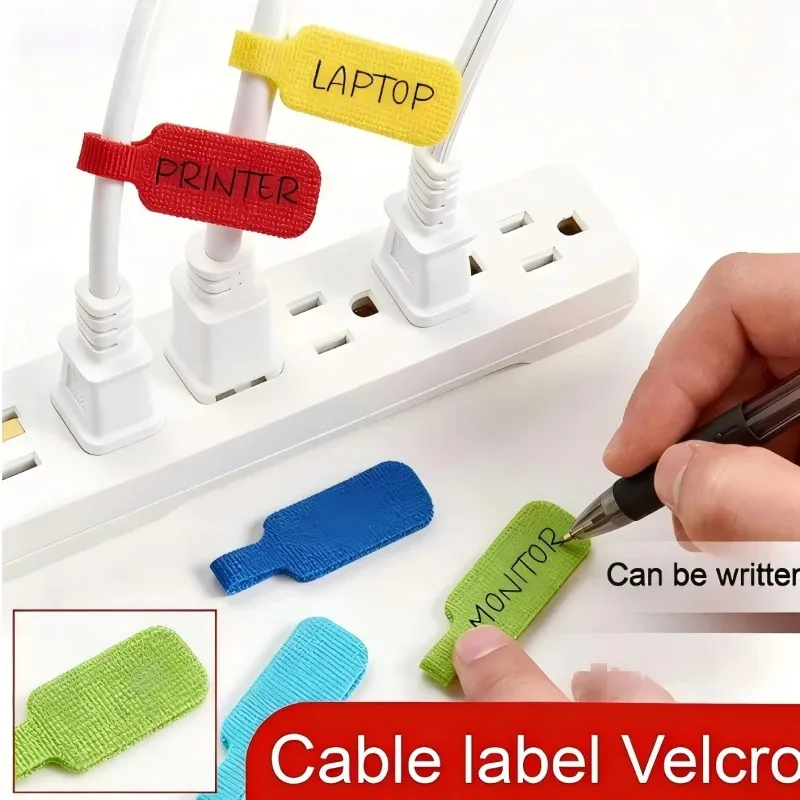 20/30/50 Colored Cable Ties for Cable Marking, Organization, and Identification, Durable and Easy to Use, Capable of Writing XXL